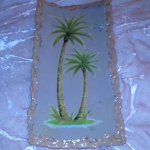 Curved composition wall art